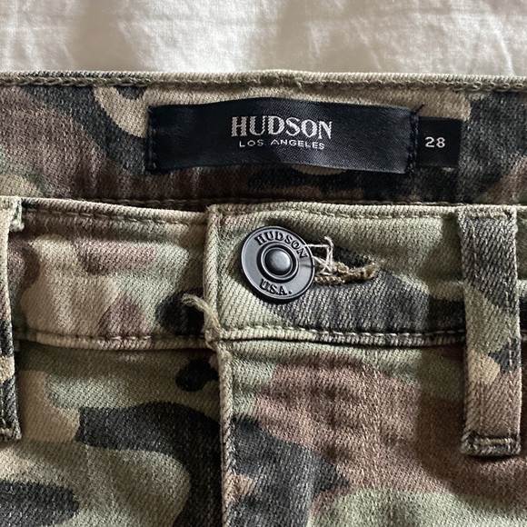 Hudson Barbara Super Skinny Ankle Jean, Camouflage, Women’s Size 28 - Picture 4 of 6